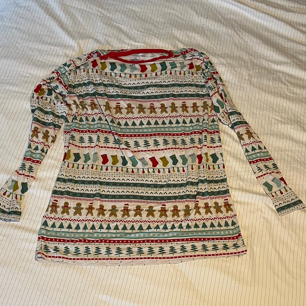 Little Sleepies gingerbread shirt large